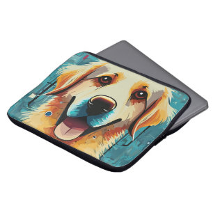Happy Golden Retriever Laptopschutzhülle