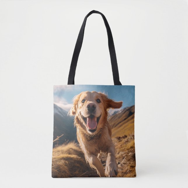Happy Golden Retriever Running (Vorderseite)