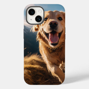 Happy Golden Retriever Running Case-Mate iPhone 14 Hülle