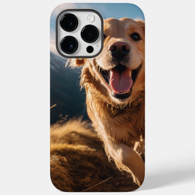 Happy Golden Retriever Running Case-Mate iPhone Hülle (Rückseite)