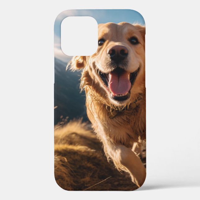 Happy Golden Retriever Running Case-Mate iPhone Hülle (Rückseite)