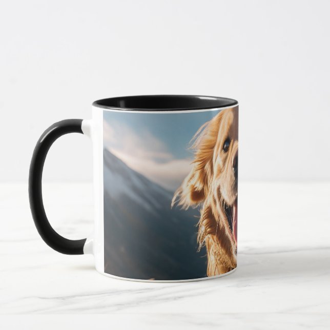 Happy Golden Retriever Running Tasse (Links)