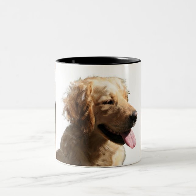 Happy Golden Retriever Tasse (Mittel)