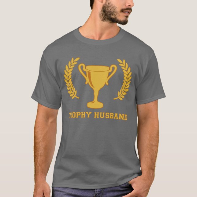 Happy Golden Trophy Husband T-Shirt (Vorderseite)