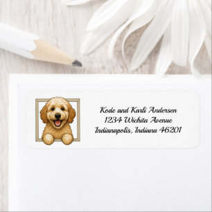 Happy Goldendoodle-Rücksendeadresse