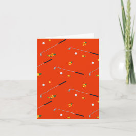 Happy Golf Pattern Karte