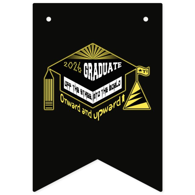 Happy Graduation 2026 Wimpelkette (Sechste Fahne)