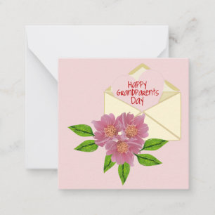 Happy Grand Parents Day Notecard Mitteilungskarte