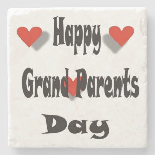 Happy Grand Parents Day Steinuntersetzer
