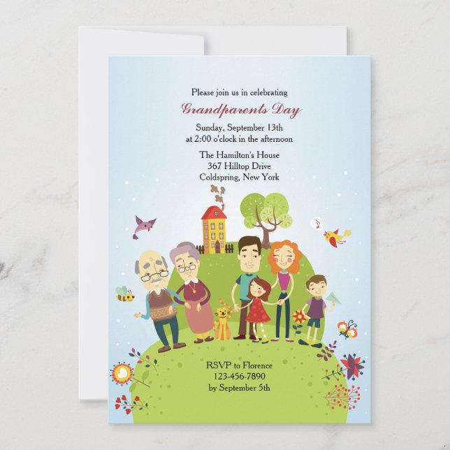 Happy Grandeleltern Einladung (Vorderseite)