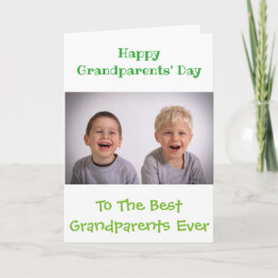 Happy Grandeleltern Tag Bestes je individuelles Fo Karte