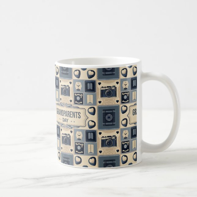 Happy Grandeleltern Tagesgeschenk Idee Kaffeetasse (Rechts)