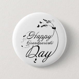 Happy grandparents day button