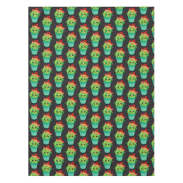 Happy Green Cactus in a Red Sombrero Pattern Tischdecke