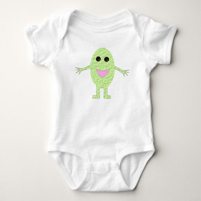 Happy Green Grape Bio Baby Bekleidung Strampler (Vorderseite)