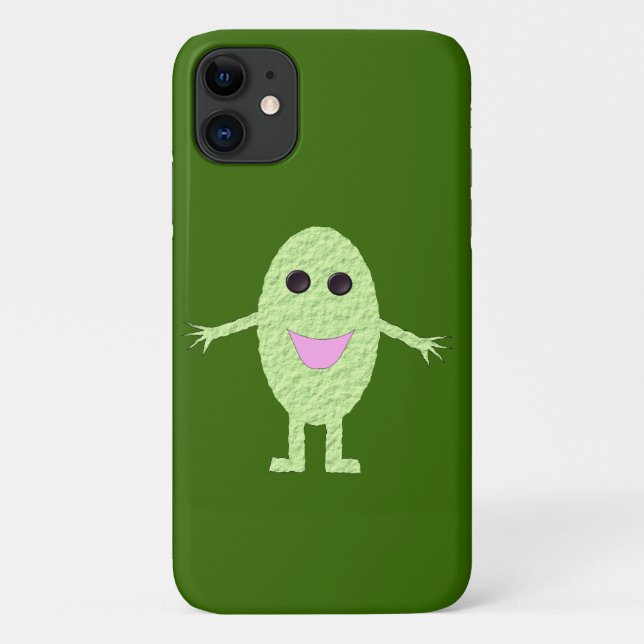 Happy Green Grape iPhone 3 Fall Case-Mate iPhone Hülle (Rückseite)