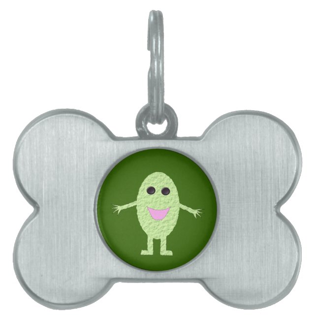 Happy Green Grape Pet Tag Tiermarke (Vorderseite)