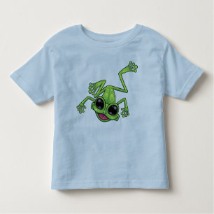 Happy Green Tree Frog Kleinkind T-shirt