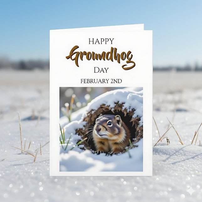 Happy Ground Hog Day! February 2nd Karte (Von Creator hochgeladen)