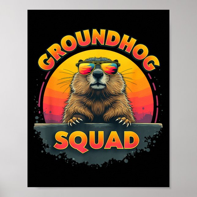 Happy Groundhog Day 2025 - Fun Groundhog Squad App Poster (Vorne)