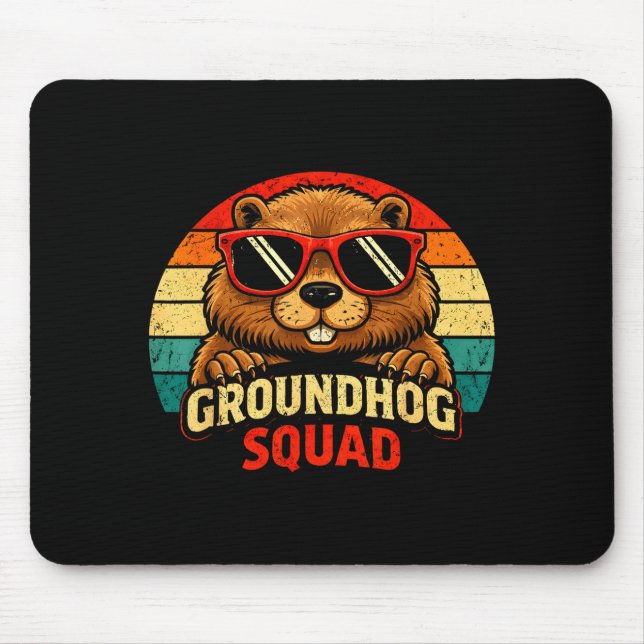 Happy Groundhog Day 2026 Celebration Funny Groundh Mousepad (Vorne)
