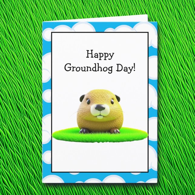 Happy Groundhog Day | 2. Februar Karte (Von Creator hochgeladen)