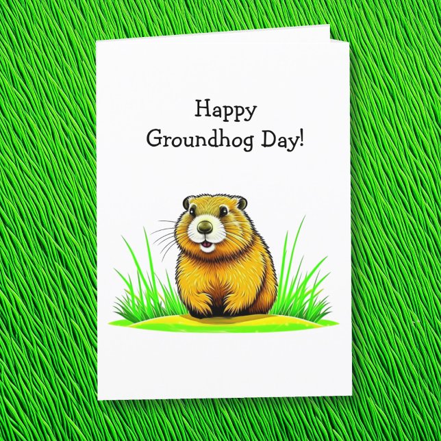 Happy Groundhog Day | 2. Februar Karte (Von Creator hochgeladen)