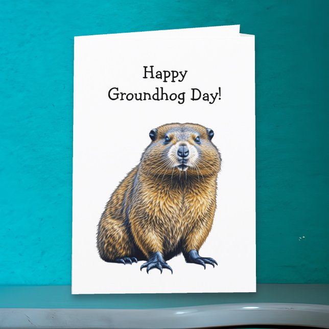 Happy Groundhog Day | 2. Februar Karte (Von Creator hochgeladen)
