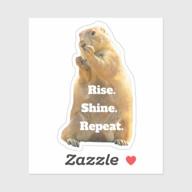 Happy Groundhog Day Aufkleber (Blatt)