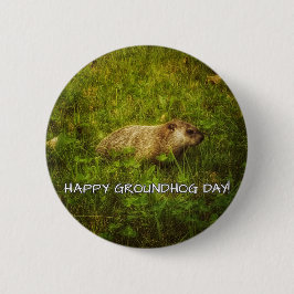 Happy Groundhog Day! Button