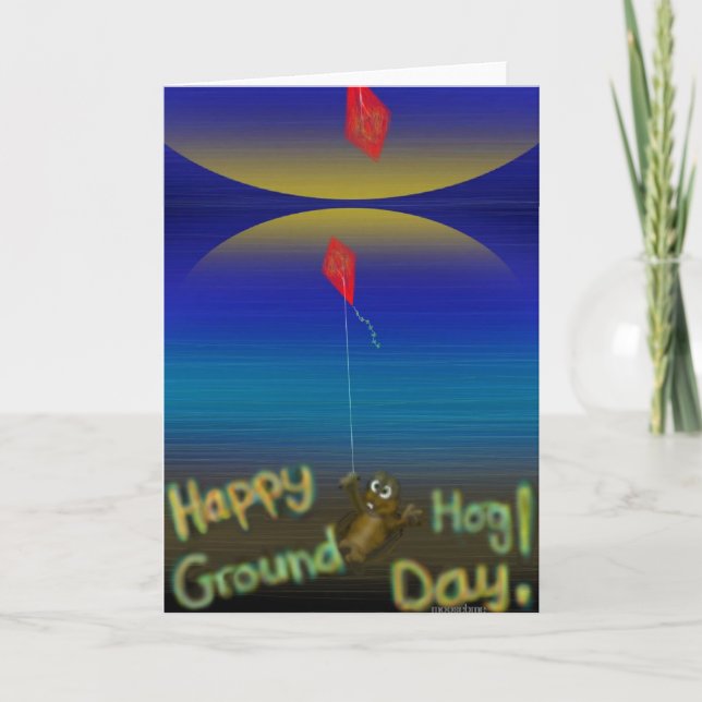 Happy Groundhog Day Card Karte (Vorderseite)
