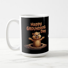 Happy Groundhog Day Celebrate mit Spaß, Spaß Kaffeetasse