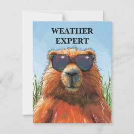 Happy Groundhog Day Cute Colorful Woodchuck Feiertagskarte