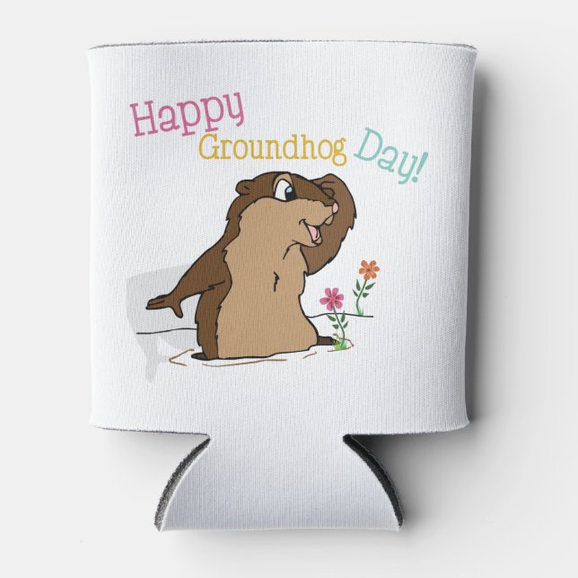 Happy Groundhog Day Dosenkühler (Vorderseite)