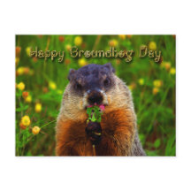Happy Groundhog Day Eating Blume