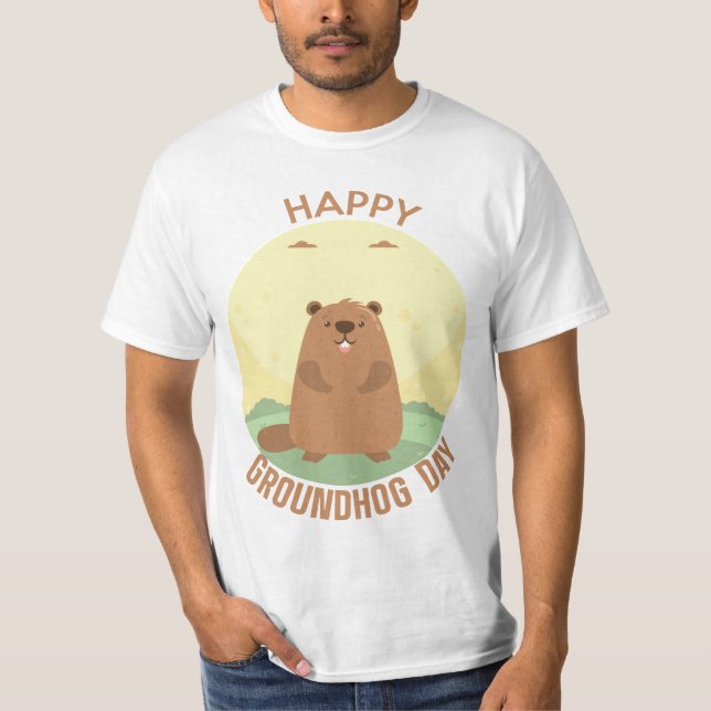 Happy Groundhog Day Essential T - Shirt (Vorderseite)