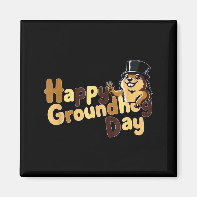 Happy Groundhog Day February 2nd Phils Weather Pre Magnet (Vorne)