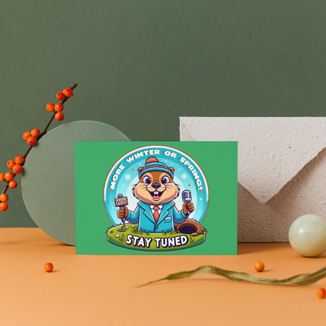 Happy Groundhog Day : Frühjahr- oder Winterbericht Postkarte (Von Creator hochgeladen)