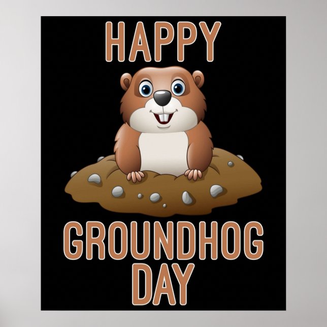 Happy Groundhog Day Poster (Vorne)