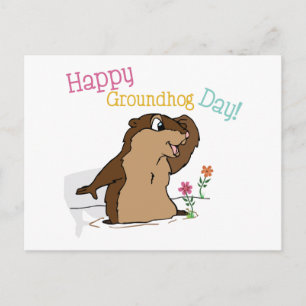 Happy Groundhog Day Postkarte
