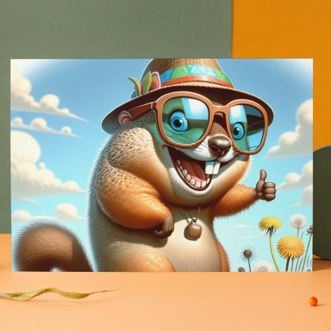 Happy Groundhog Day Postkarte (Von Creator hochgeladen)