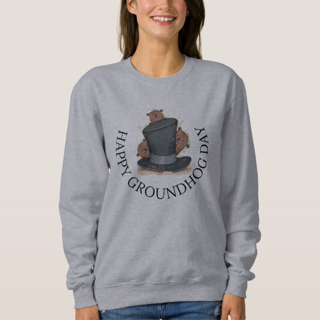 Happy Groundhog Day Shirt (Vorderseite)