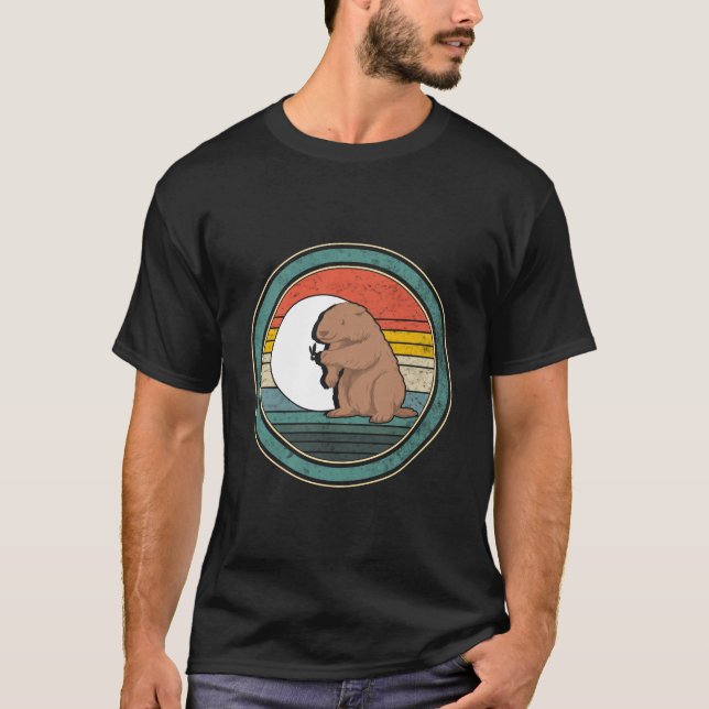 Happy Groundhog Day Shirt, Woodstock Illinois, T-Shirt (Vorderseite)