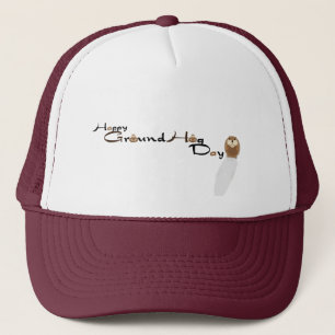 Happy-Groundhog-Tageshut Truckerkappe