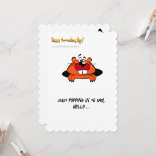 Happy Groundhog's Day Postcard Einladung