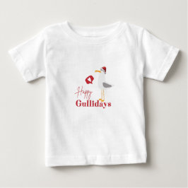 Happy Gullidays Weihnachten Baby T-shirt