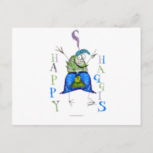 Happy Haggis Postkarte