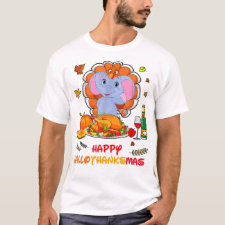 Happy Hallo Elephant Drink Wein Danke Geschenk T-Shirt