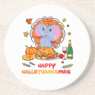 Happy Hallo vielen Dank an Mas Elephant Erntedank Getränkeuntersetzer