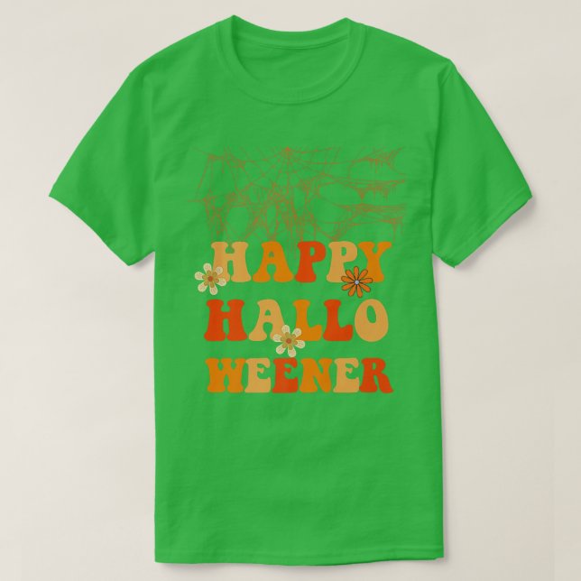 Happy Hallo Weener Halloweener Halloween T-Shirt (Design vorne)